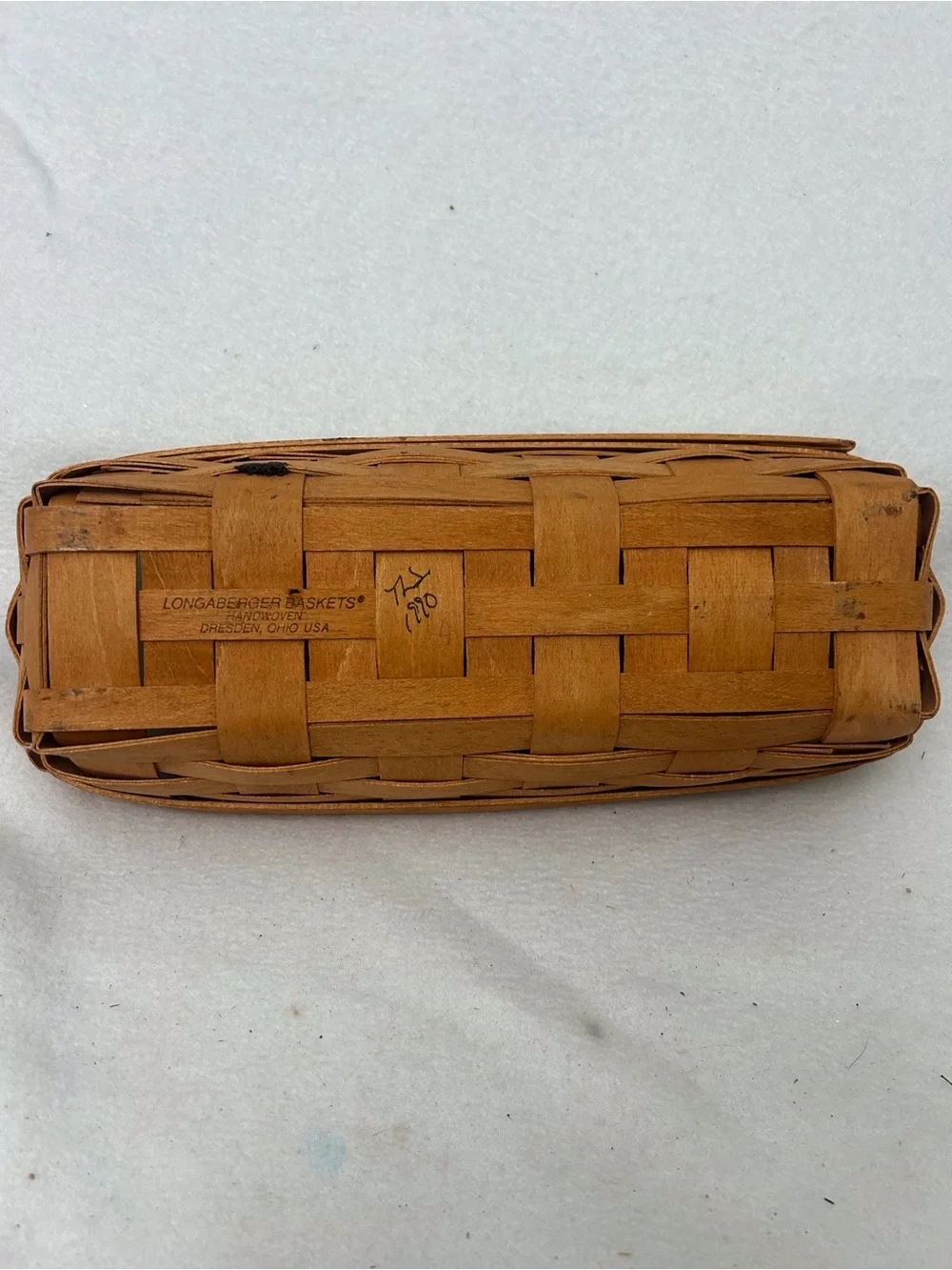 Longaberger 1990 Rectangle Bread Basket